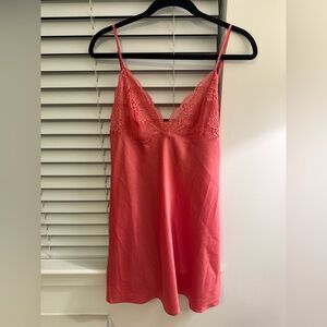 La Vie En Rose Lace Detail Satin Nightie